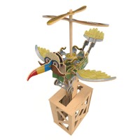Ilo Build 3D Mechanische Houten Modelbouw Birdman, 0302, 26x25x42,5cm