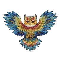 Houten Legpuzzel, Rowood, Paradise, Owl, TA004, 36,8x27,5cm