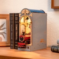 DIY Book Nook Bookend Time Travel, Robotime, TGB04, 18.4x9.8x25cm