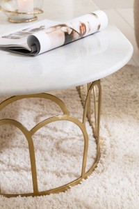 J-Line Coffee Table Moza Metal/Marble Gold