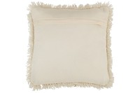 J-Line cushion Square Pearl - cotton - white/gold