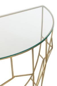 J-Line Console Moza Metal/Glass Gold