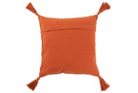 J-Line cushion Brush Square - cotton - orange