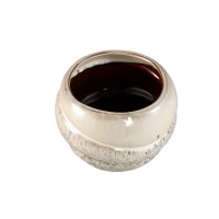 Jordanna Cream Ceramic Round Pot With Layers XL