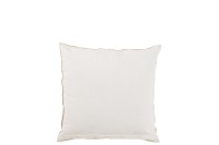 J-Line cushion Elephant - textile - natural/white - small