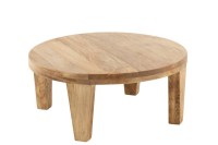 J-Line coffee table Round Mango - wood - natural