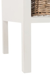 J-Line bedside table - 1 month - wood - natural/black - S