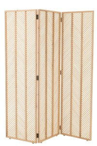 J-Line Screen Mili Bamboo/Plywood Natural