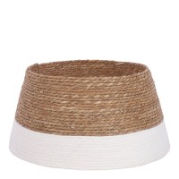 Kerstboomrok - H26 x Ø50 cm - Zeegras - Off-white
