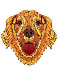 Logic Giochi Mandala Wooden Jigsaw Puzzle Dog, 24.7x28.5cm