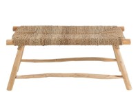 J-Line bank Timo - gras/hout - naturel