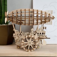 Wooden Puzzle 3D Airship, Robotime, LK702, 30x21.5x25cm.