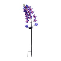 LED Solarleuchte "VIOLA" , für Außen, Erdspieß aus Metall in Violett, mit integrierter LED