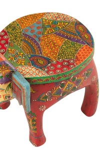 J-Line Stool Elephant Delhi Mango Wood Mix