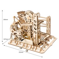 Marble track Marble Explorer, Marble Run, Robotime, LG503 25.5x22.9x20.4cm.