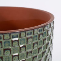 Daan Flowerpot - H18 x Ø19 cm - Green