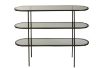 J-Line rack 3 Level - metal/glass - black