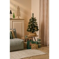Joy Kunstkerstboom met 26 Ornamenten en LED Verlichting - H90 x Ø50 cm - Groen, Goud
