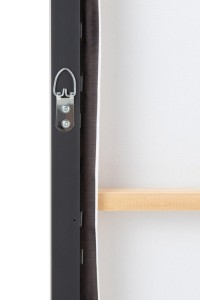 J-Line Frame Woman Canvas/Wood White/Black