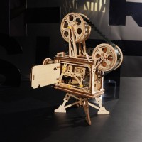 Wooden Puzzle 3D Vitascope/Movie Projector, Robotime, LK601, 25.5x13.3x22.3cm