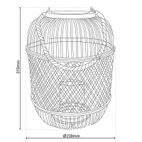 LED decol light "Korbinian" H: 31.5 cm
