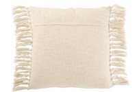 J-Line Square cushion – cotton – 70x50 cm – beige