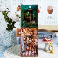 DIY Book Nook Bookend Alice in Wonderland, Tone-Cheer, TQ128, 18x8x24.5cm