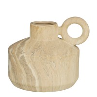 Trentino Vase - L32 x W28 x H27 cm - Ceramic - Beige