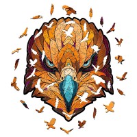 Eco Wood Art (EWA), Houten Legpuzzel Eagle, Size S, 3571, 22,7x19,6x0,4cm