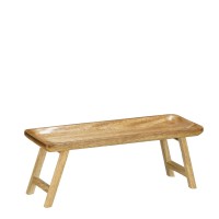 Duko Dienblad - L40 x B15 x H15 cm - Mangohout - Donkerbruin