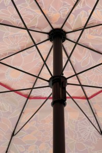 Flower Parasol - H238 x Ø220 cm - Pink