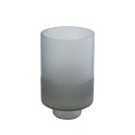 Miral Grey Glass Round Stormlight Frosted BottomL