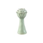 Minerva Mint Green Ceramic Flower Shaped Vase L