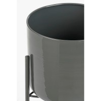 Colyn Bloempot op Standaard - H60 x Ø19 cm - IJzer - Zwart