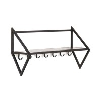 Coat Rack - Metal - Black - 71,5x21,7x36cm