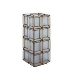 Layra White Milk Glass Table Lamp Antique High