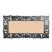 Morrigan Black Poly Classical Mirror Rectangle
