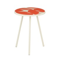 Bologna Side table Outside - H51 x Ø39 cm - Metal - Red