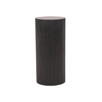 Side Table / Pillar- Cylinder - MDF - Black -30x65cm