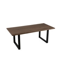 J-Line tafel Poten Rechthoek - metaal - zwart