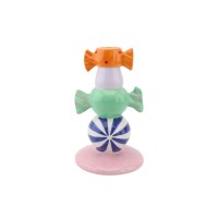 Kandelaar-Stapled Toffee Candy-Multi Colour-11x11x18cm