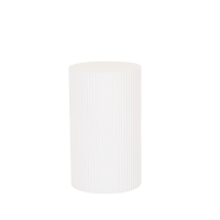Side Table / Pillar- Cylinder - MDF - White - 30x54cm