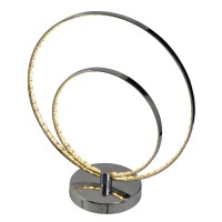 LED -tafellamp "Universe" 38,5 cm hoog gemaakt van metaal in chroom, met geïntegreerde LED