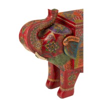 J-Line Koffer Olifant Delhi Mango Hout Mix