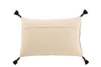 J-Line cushion Graphic Shapes Rectangle - cotton - gray