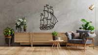 Eco Wood Art Wall Puzzle Ship, 1553, 59.7x0.7x82.7cm