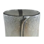 Nicho Cream Glass Vase With Stripe Round