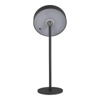 LED battery table lamp magnetically "Ella" for outside and inside, made of metal and plastic in black, 35 cm high