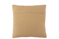 J-Line cushion Line - cotton - ocher/brown