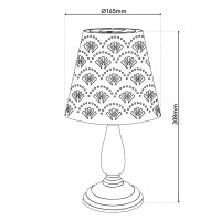 LED Solartischleuchte "ELSA" - Außen Tischleuchte aus Metall in Altmessing, mit integrierten LEDs